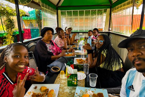 Families enjoying hospitality services at Syoki Green Park Gardens