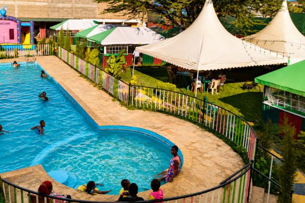 Swimming pool at Syoki Green Park Gardens
